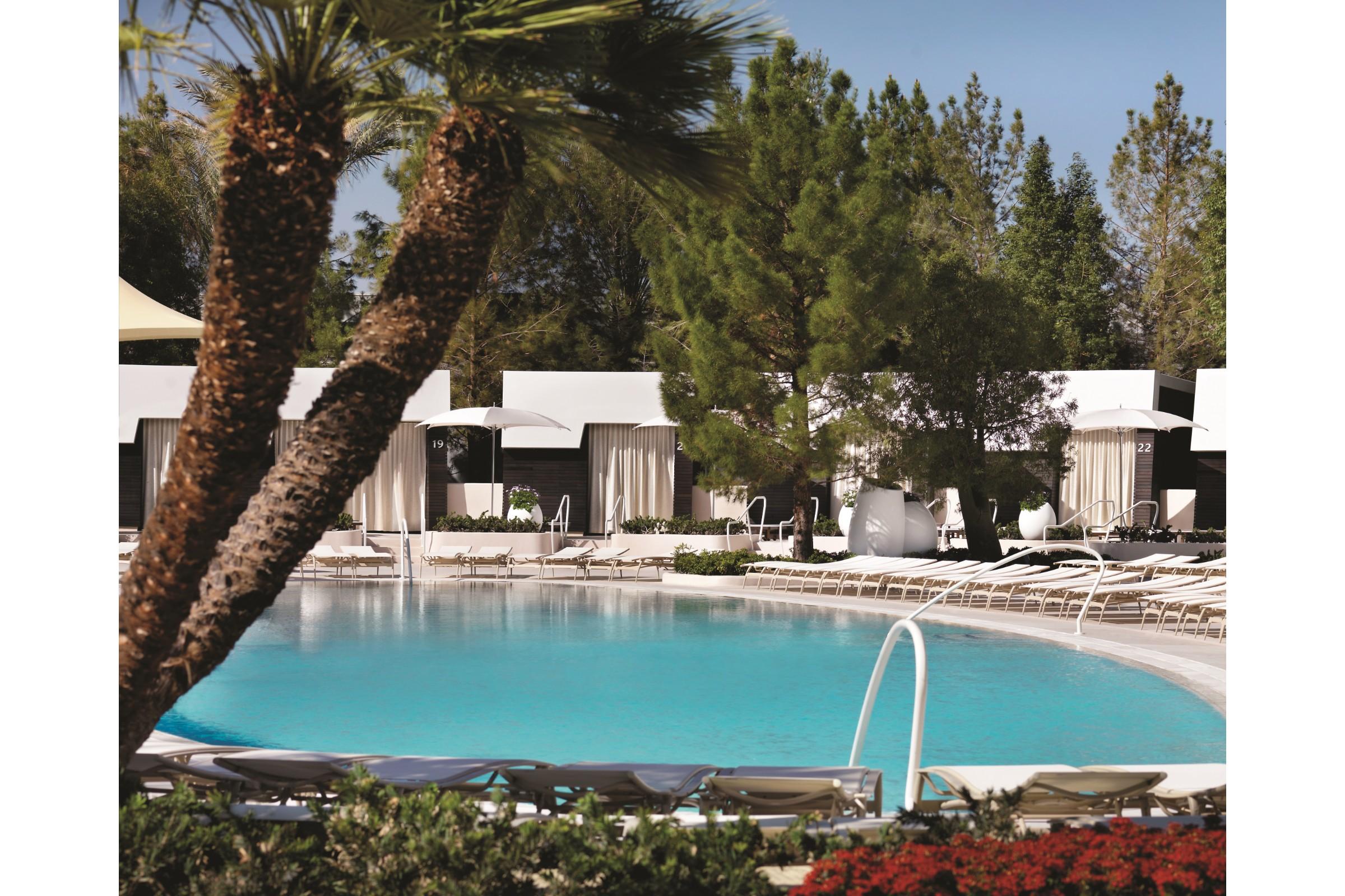 แอเรียรีสอร์ทแอนด์คาซิโน ลาสเวกัส ภายนอก รูปภาพ The pool at the Wynn