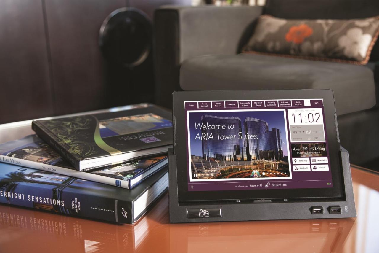 แอเรียรีสอร์ทแอนด์คาซิโน ลาสเวกัส ภายนอก รูปภาพ A tablet-based room controller